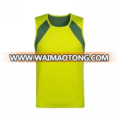 Fitness 100%polyester gym tank sleeveless  sports vest tops men scrimmage sportswear soccer training vests