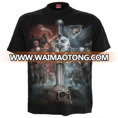 China Manufacturing 100% Cotton Custom Wholesale Men's 3D Printing T Shirt