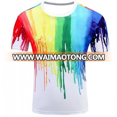 Summer Full Print 3D Digital Jersey/Sublimation Print /Silk Screen Print T-Shirt