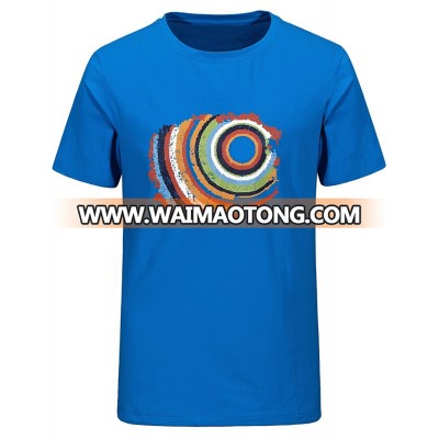 Customized Europe silk screen printing design 180gsm 100% cotton round neck men  t shirts manufacturer