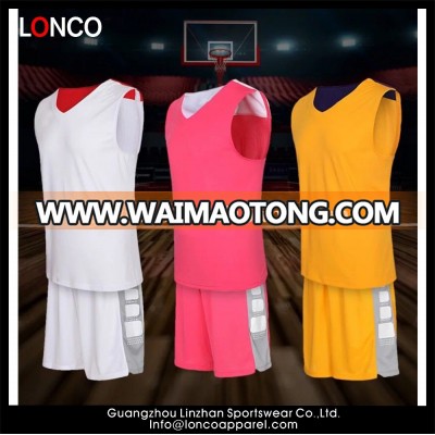 Custom Screen Printed Logo Basketball Jersey Uniform Design basketball uniforms sew