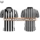 Customized made white black stripe basketball referee uniform